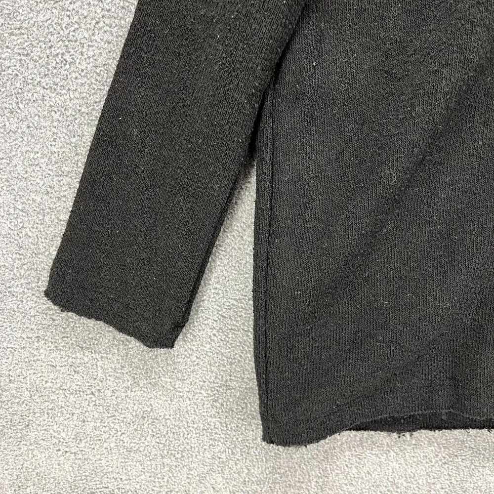 FP BEACH Sweater Womens XS Black Oversized key hole back‎ Free People pocket